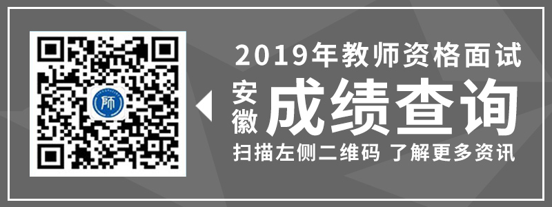 2019年 安徽省 教师资格面试 成绩查询 注意事项