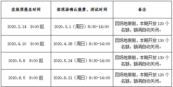 2020年上半年安徽宣城市测试站普通话测试报名安排