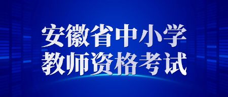 安徽省中小学教师资格证考试